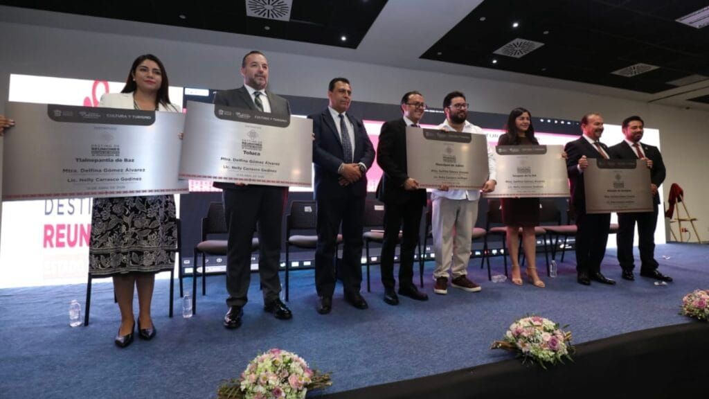 Reciben 5 municipios de Edomex distintivo Destino de Reuniones