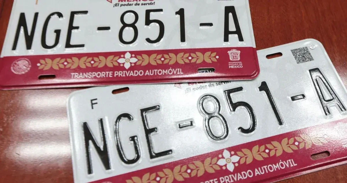 Así puedes personalizar los dígitos de tus placas en Edomex