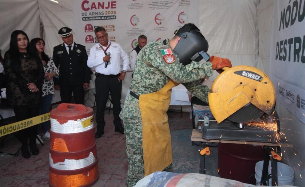 Canje de Armas 2026 en Edomex suma 218 armas y 353 granadas: también juguetes bélicos