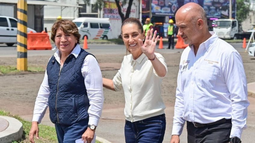 Delfina Gómez y Claudia Sheinbaum impulsan obra de movilidad para más de 2 millones en el Edomex