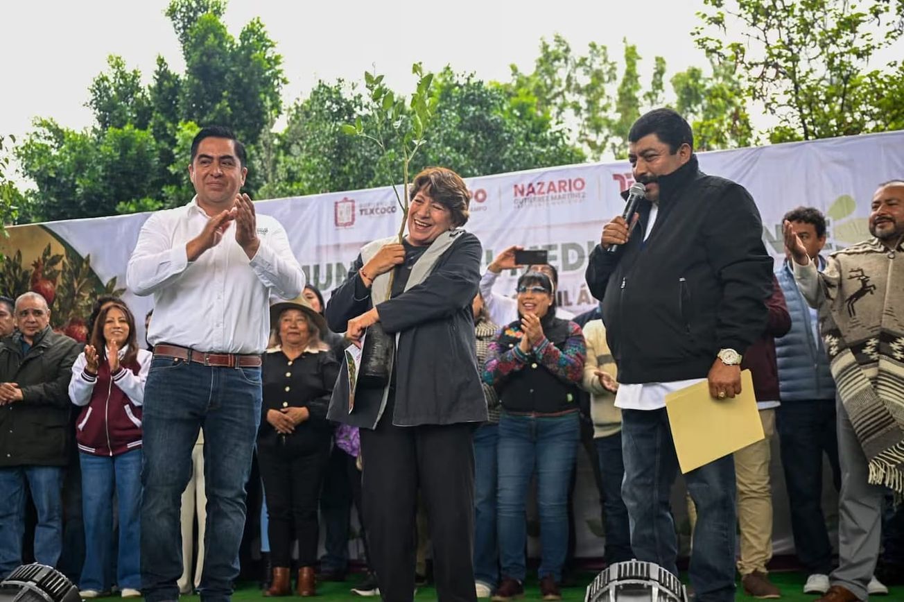 Entrega GEM 50 mil árboles frutales en Texcoco