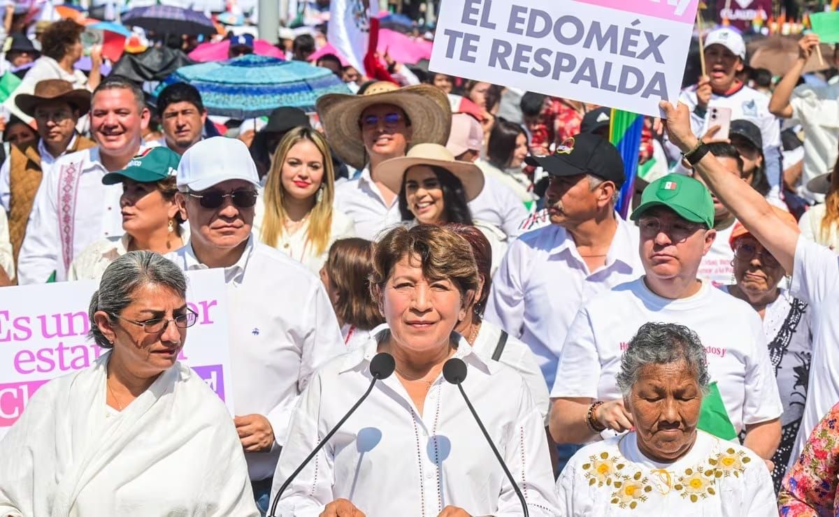 Reúne Delfina Gómez a 75 mil personas en Tlalnepantla, respalda trabajo de Sheinbaum