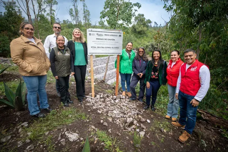 Construirán GEM y sociedad civil 80 presas de gavión en Sierra de Guadalupe