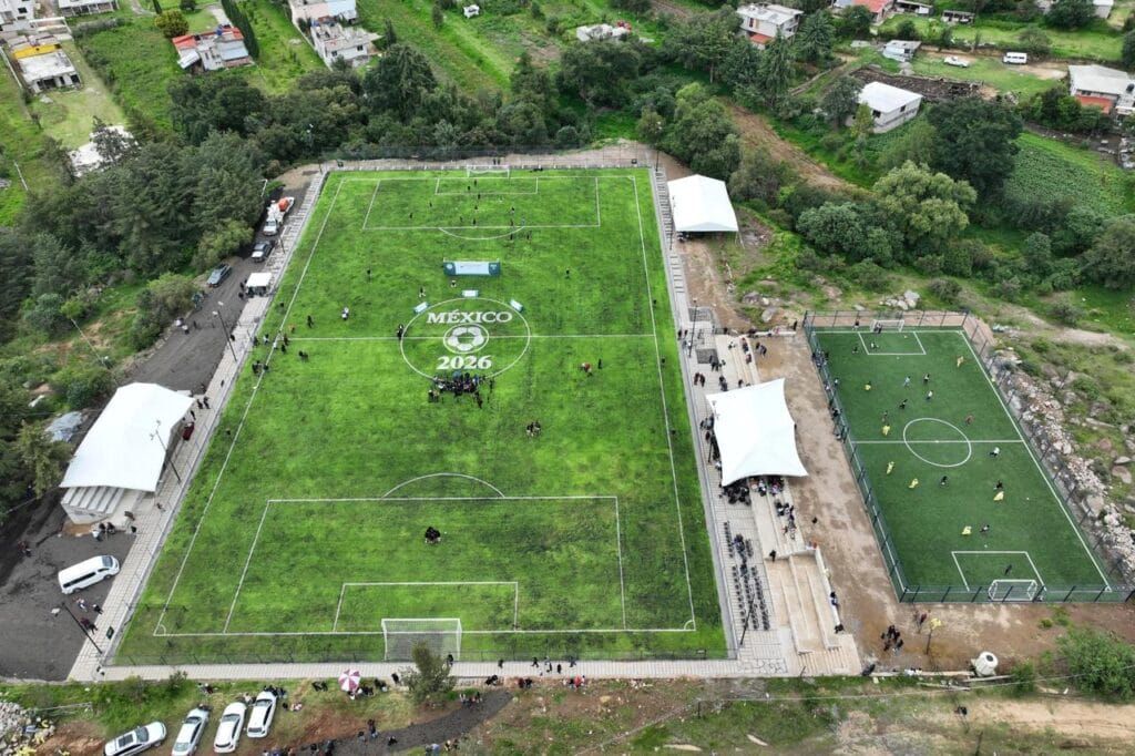 Inaugura GEM canchas del Mundial Social 2026 en Texcoco