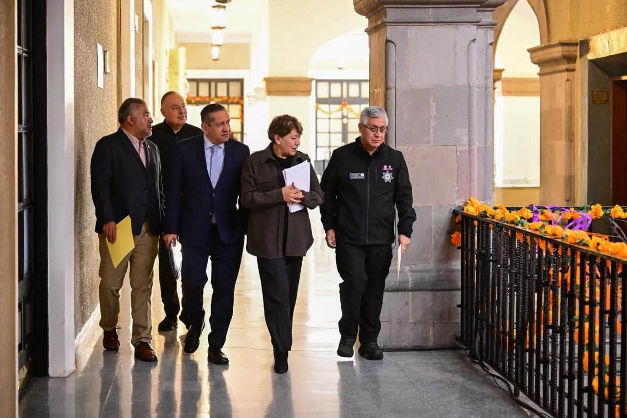 Revisan Delfina Gómez y Héctor Macedo estrategias de seguridad en la Mesa de Paz
