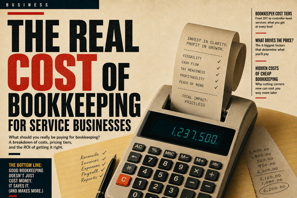 How Much Does a Bookkeeper Cost for a $1M-$5M Service Business?
