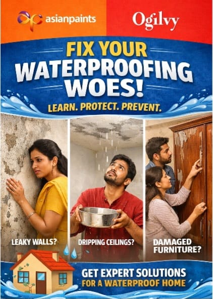 Asian Paints and Ogilvy address waterproofing pain points with a new consumer education push