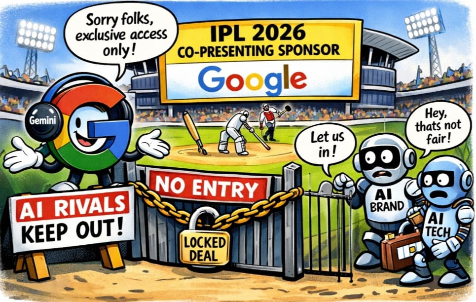 Google has secured a co-presenting sponsorship for IPL 2026