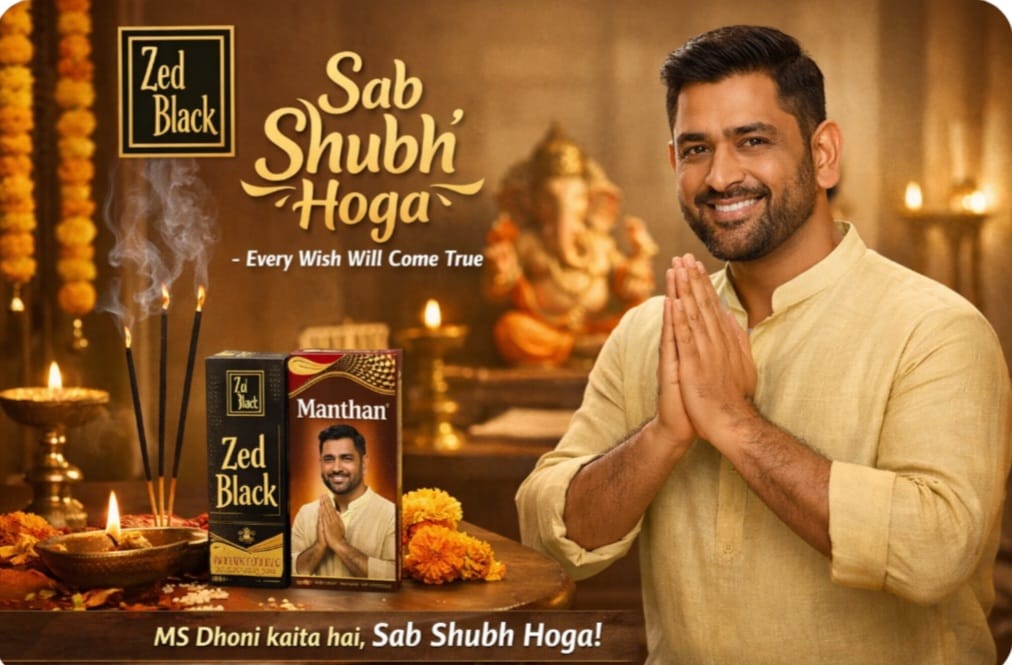 Zed Black taps MS Dhoni for ‘Sab Shubh Hoga’ push to scale cultural relevance in agarbatti market