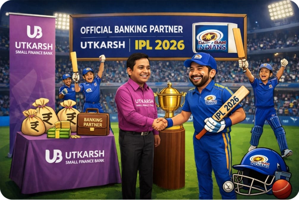 Utkarsh Small Finance Bank aligns with Mumbai Indians to build mass visibility ahead of Indian Premier League 2026
