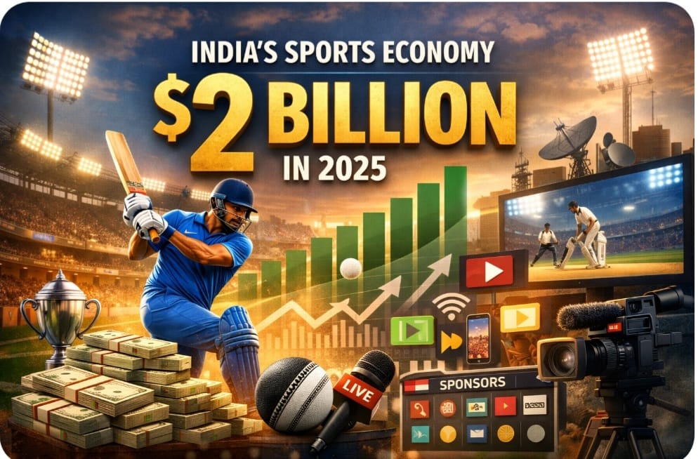 India’s Sports Economy Crosses $2Bn in 2025 as Media Rights and Cricket Consolidate Growth
