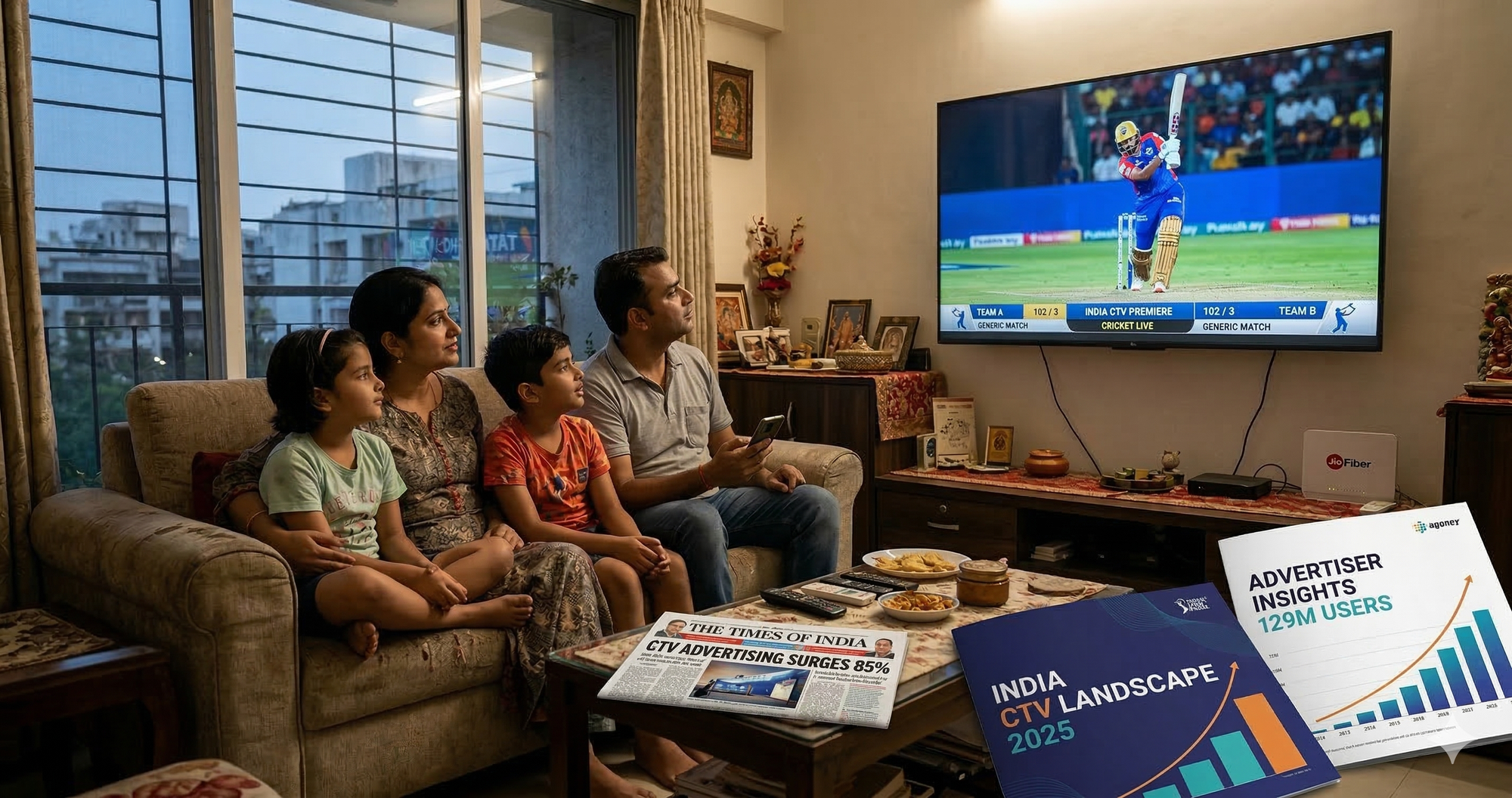 The living room is back. India's Connected TV boom is rewriting where advertising money goes.