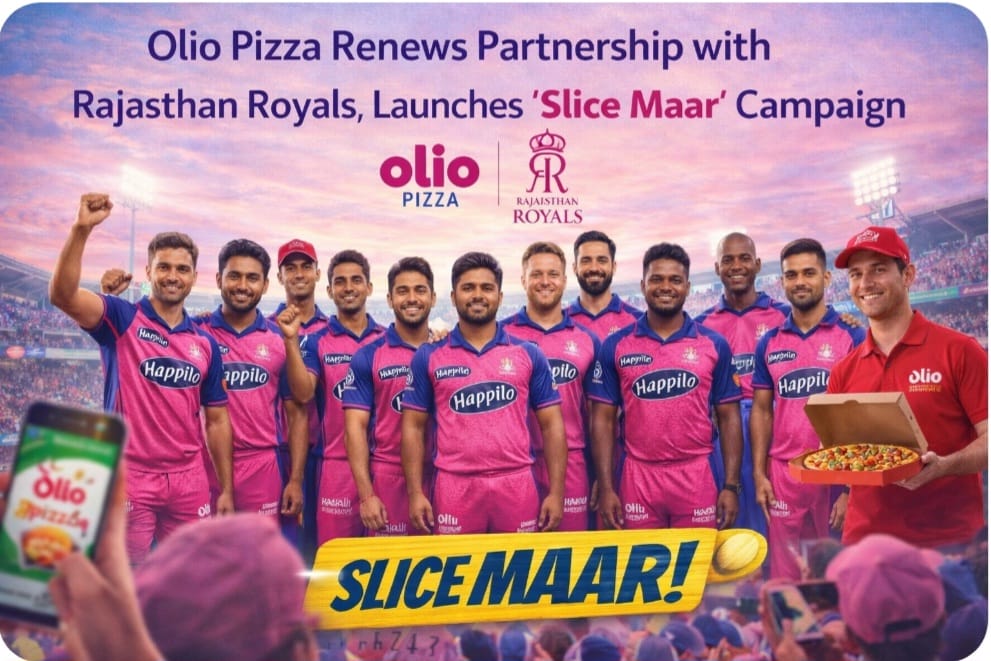 Olio Pizza Extends Rajasthan Royals Tie-Up, Uses ‘Slice Maar’ Campaign to Drive IPL-Led Consumption