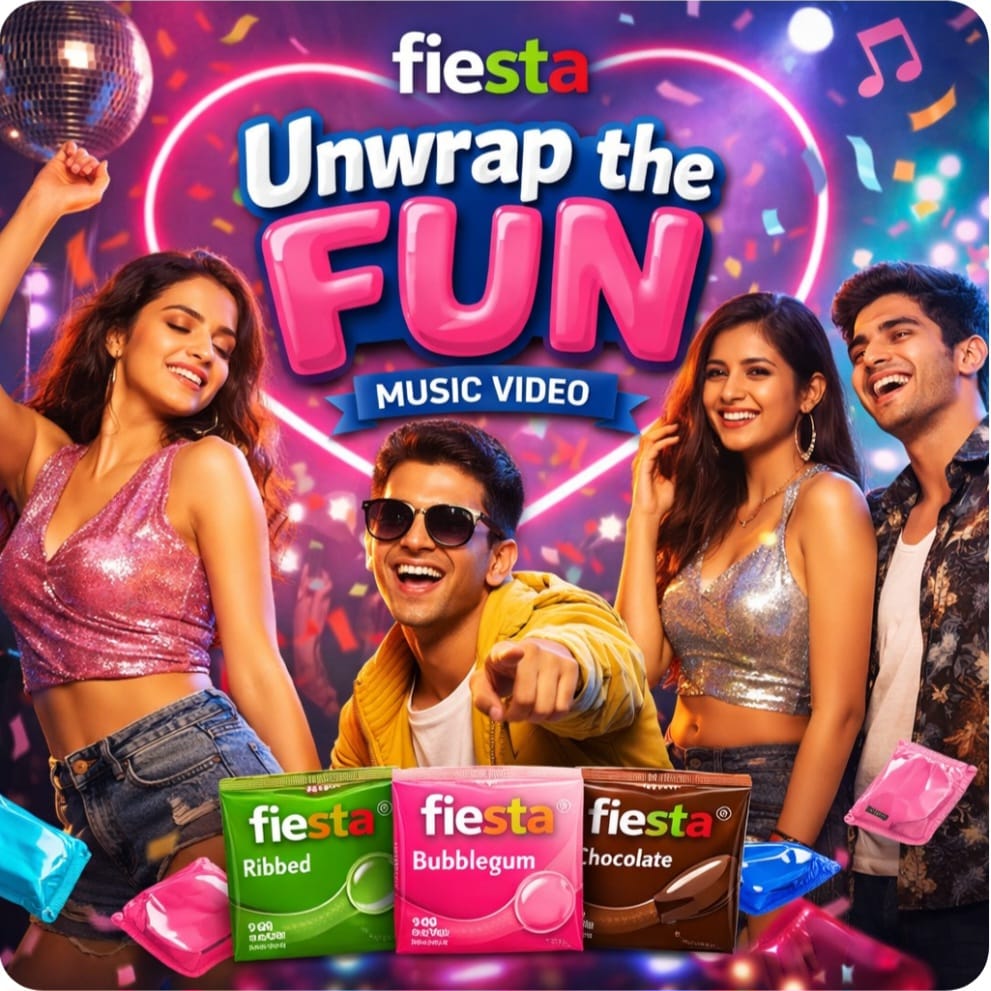 Fiesta India uses music video format to reposition condoms through “Unwrap the Fun” campaign