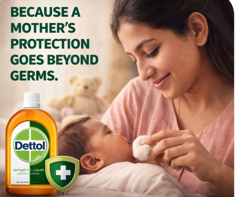 Dettol shifts antiseptic narrative to maternal care, expanding relevance beyond illness-led usage