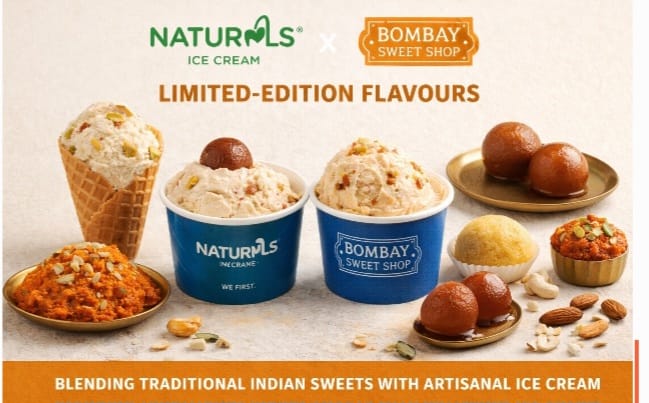 Naturals Ice Cream and Bombay Sweet Shop Collaborate on Limited-Edition Flavours to Drive Cultural Crossover
