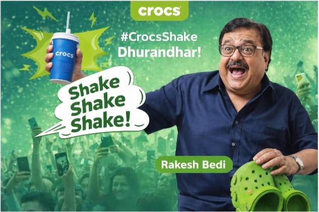 Crocs India Taps ‘Dhurandhar’ Virality with Rakesh Bedi-Led ‘Crocs Shake’ Activation
