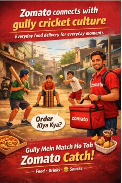 Zomato taps gully cricket codes to localise everyday food delivery relevance