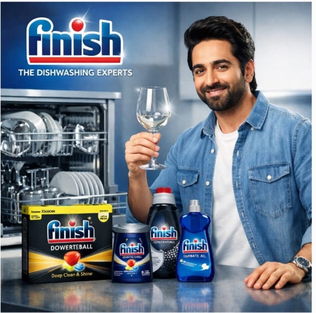 Reckitt brings Ayushmann Khurrana on board for Finish as it sharpens premium kitchen care narrative