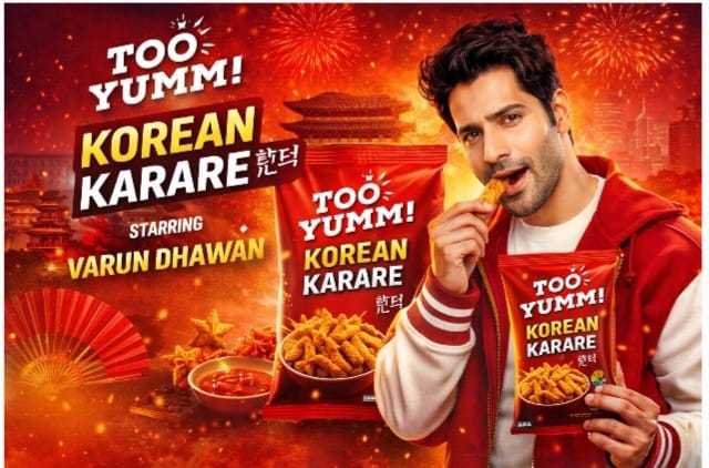 Too Yumm! Extends Product Innovation Play with Korean Karare, Signs Varun Dhawan to Anchor Campaign