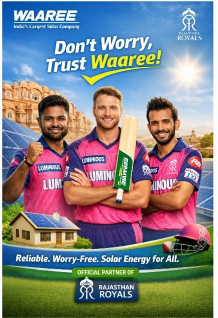 Waaree Energies Taps IPL via Rajasthan Royals to Mainstream Solar Trust Narrative