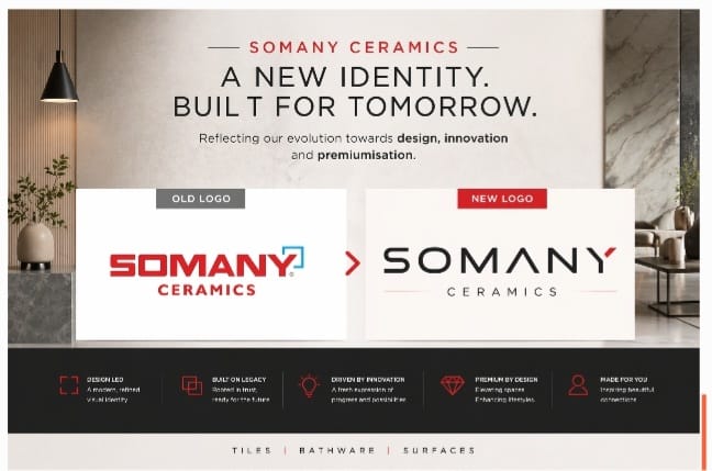 SOMANY Ceramics rolls out refreshed identity to align with premium, design-led positioning