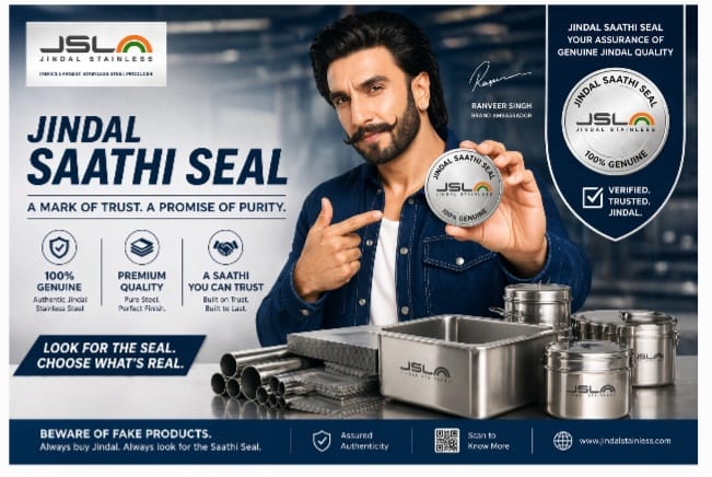 Jindal Stainless launches ‘Jindal Saathi Seal’ campaign featuring Ranveer Singh to build product trust at point of purchase
