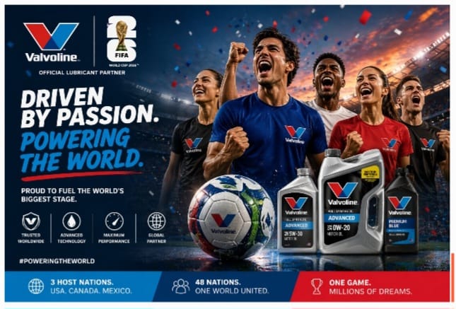 Valvoline Global Operations activates global brand push around FIFA World Cup 2026