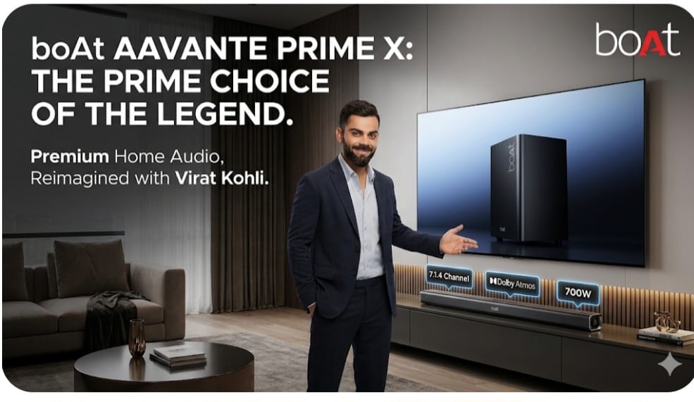 boAt taps Virat Kohli to front Aavante Prime X launch, doubles down on premium audio push