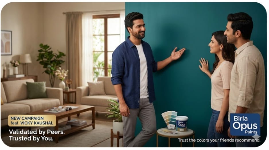 Birla Opus Paints builds credibility playbook around peer endorsement in latest Vicky Kaushal campaign