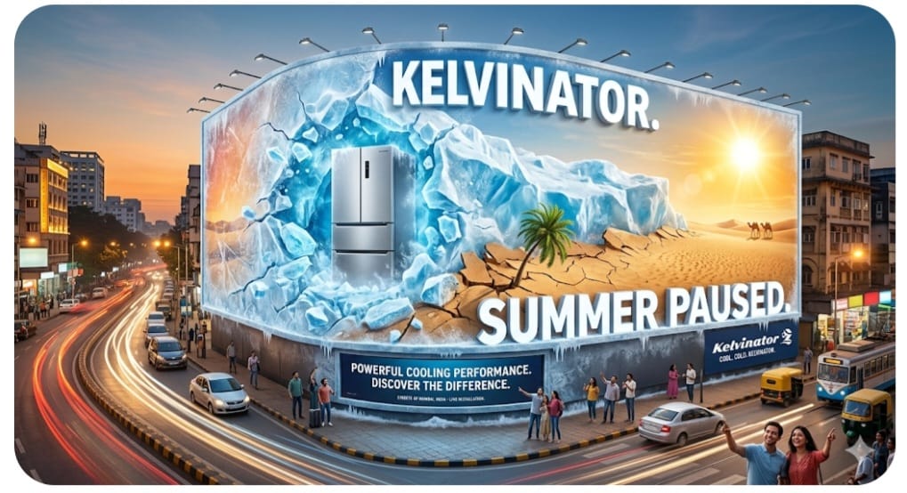 Kelvinator Uses 3D OOH to Reframe Summer Messaging with ‘Pause’ Narrative