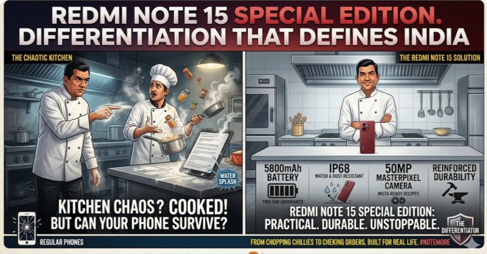 Xiaomi India Positions Redmi Note 15 Around Everyday Utility with celebrity chef Sanjeev Kapoor-Led Campaign