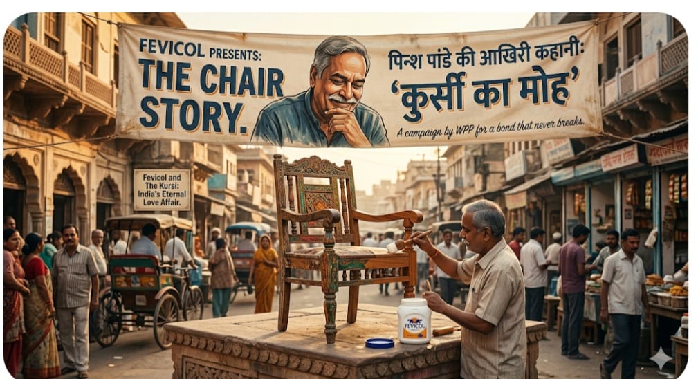 Fevicol’s latest film uses ‘kursi’ metaphor in what is positioned as Piyush Pandey’s final script