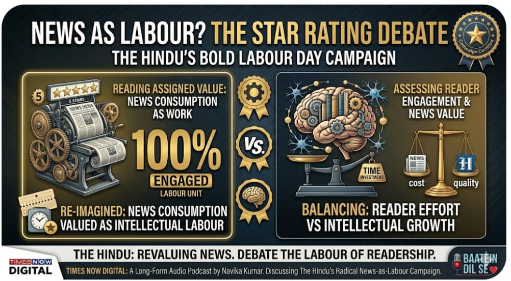 The Hindu flips the review lens on readers in Labour Day campaign, reframing audience as workforce
