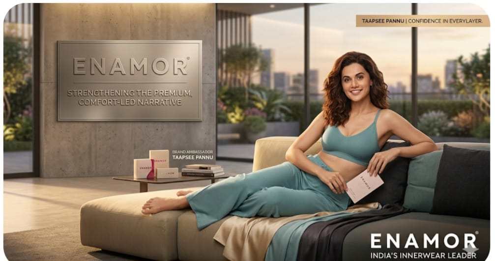 Innerwear brand Enamor signs Taapsee Pannu to sharpen premium positioning
