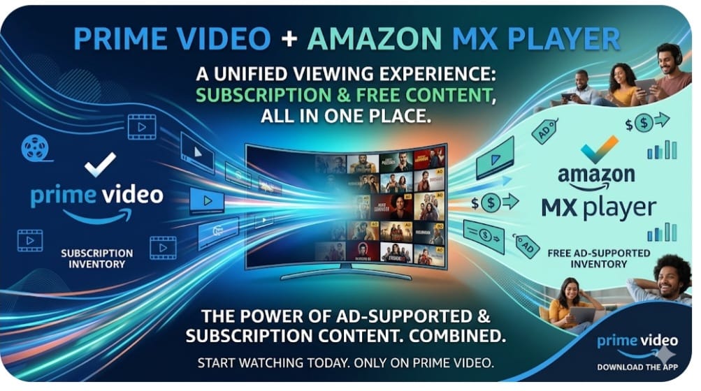 Prime Video Brings Amazon MX Player Into Its Ecosystem, Expanding AVOD Reach in India