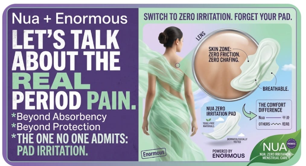 Nua’s New Campaign Pushes Period Care Advertising Beyond Hygiene Claims to Product Comfort