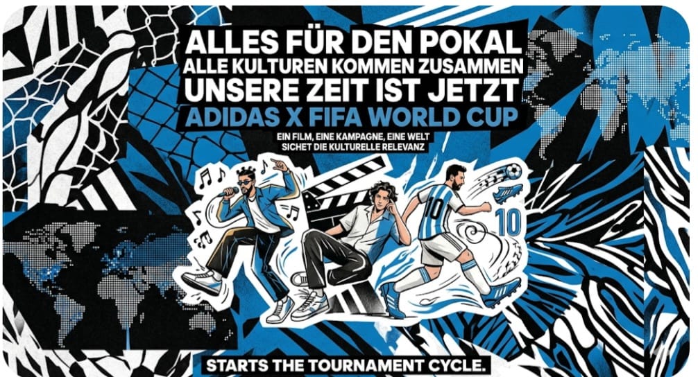 Adidas Uses Film, Music and Football IP to Build Early FIFA World Cup Cultural Momentum