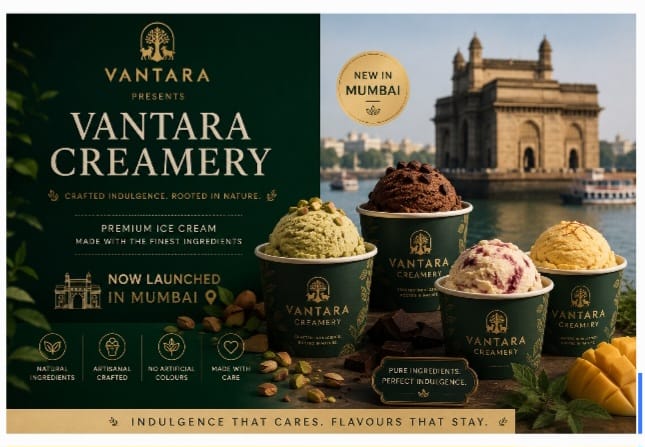 Vantara Expands Into Premium Food Retail With Ice Cream Brand Launch in Mumbai