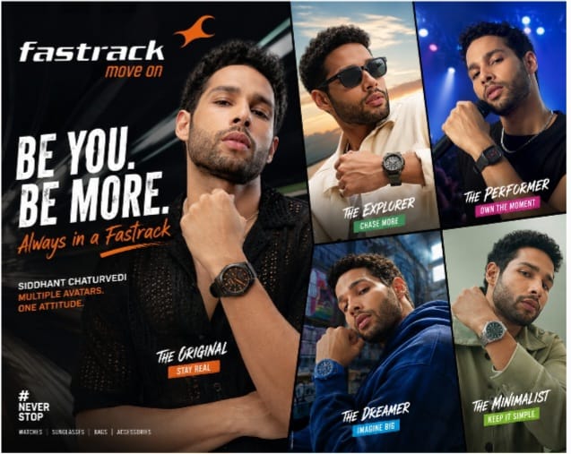 Fastrack Uses Siddhant Chaturvedi’s Multi-Character Format to Push Identity-Led Youth Positioning