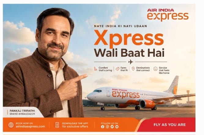 Air India Express Uses Pankaj Tripathi-Led Campaign to Reposition Low-Cost Flying Around Reliability and Familiarity