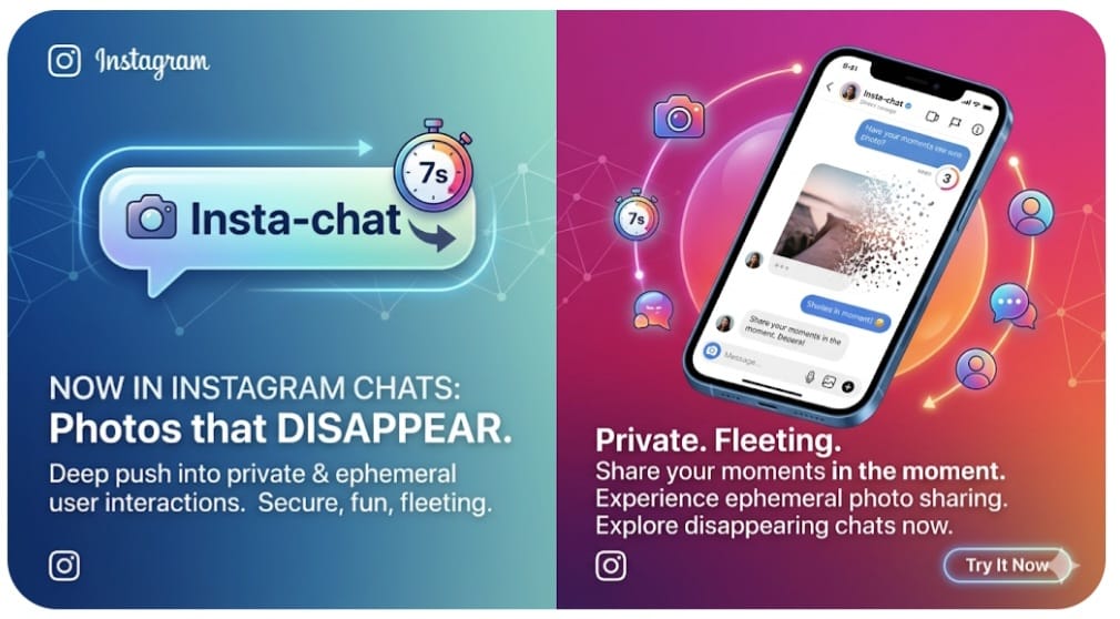 Instagram Introduces Disappearing Photo Chats as Competition for Private Social Sharing Intensifies