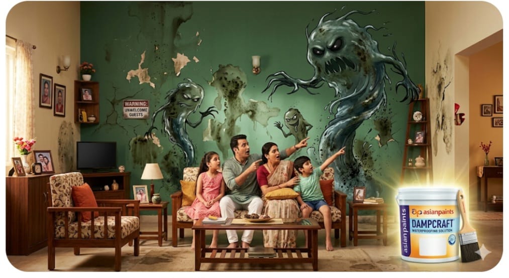 Asian Paints Reframes Damp Walls as a Social Intrusion in Latest Waterproofing Campaign
