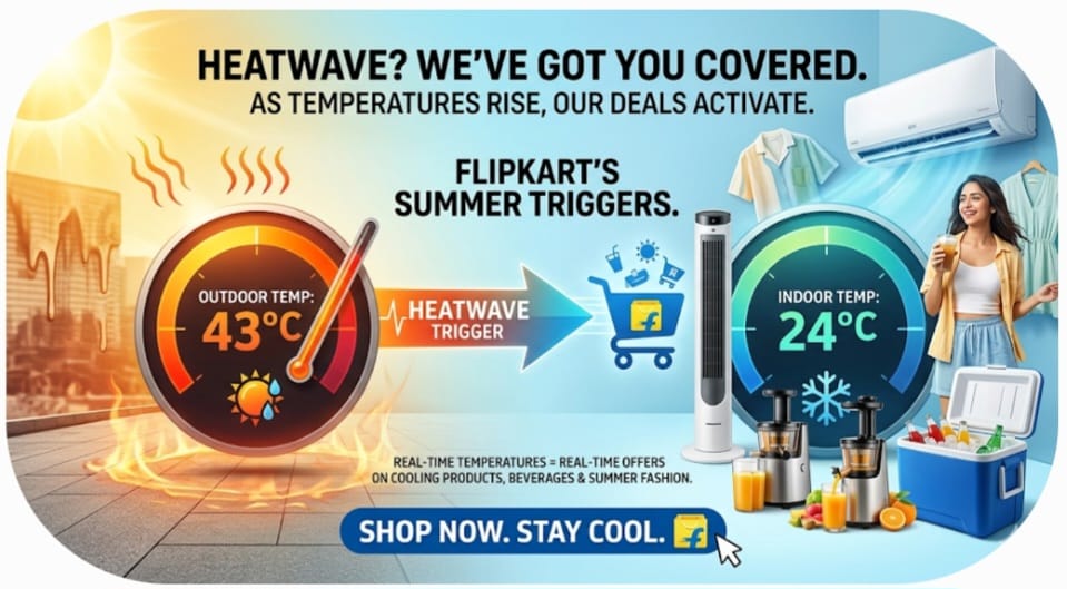Flipkart Uses Heatwave Data to Trigger Contextual Commerce Push During Peak Summer Demand