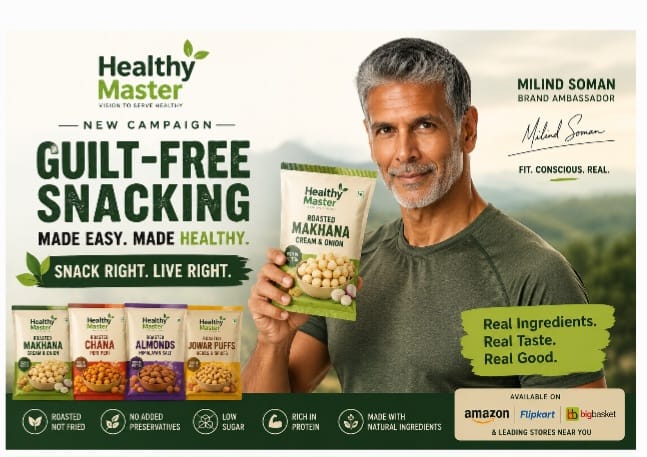 Healthy Master Brings Milind Soman Into Its Latest Push as Healthy Snacking Brands Chase Lifestyle Credibility