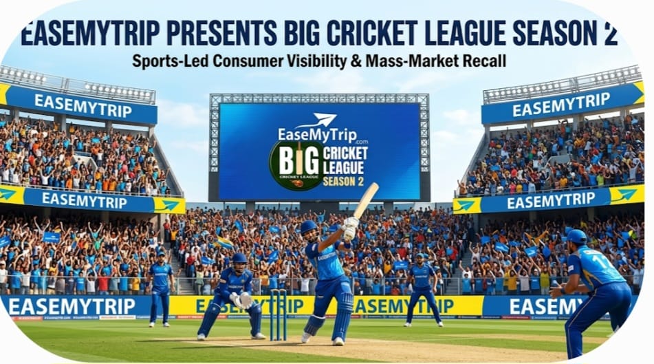 EaseMyTrip Expands Sports Marketing Bet With Big Cricket League Season 2 Title Sponsorship