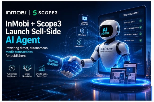 InMobi and Scope3 Launch AI-Powered Sell-Side Agent to Automate Premium Media Transactions