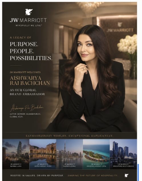 JW Marriott Appoints Aishwarya Rai Bachchan to Strengthen Luxury Brand Positioning Across Global Markets