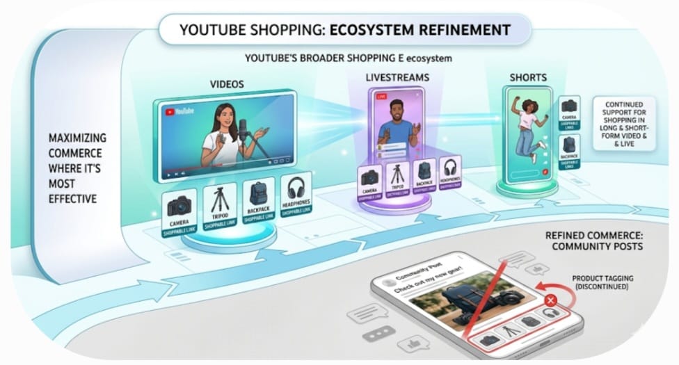 YouTube Ends Product Tagging in Community Posts, Narrowing a Creator Commerce Touchpoint