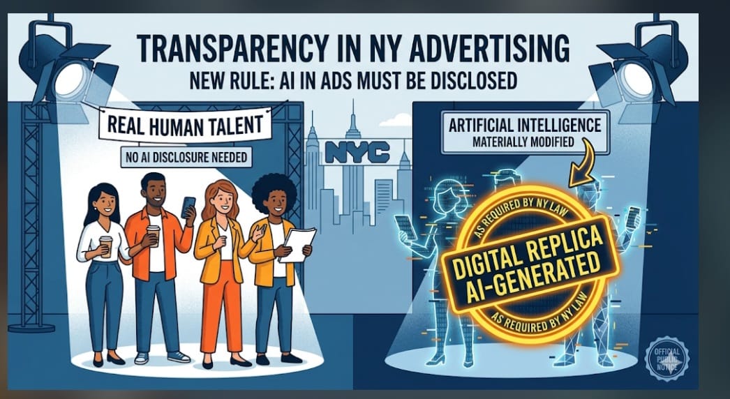 New York’s AI Ad Disclosure Rule Signals a New Compliance Era for Synthetic Talent